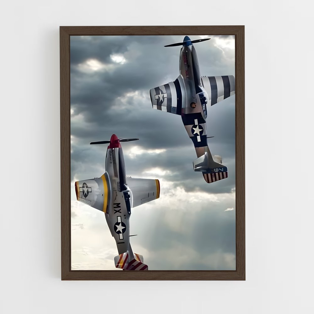 ap-warbirds-3 cadre Bois foncé