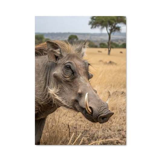 Poster Le Warthog Sauvage