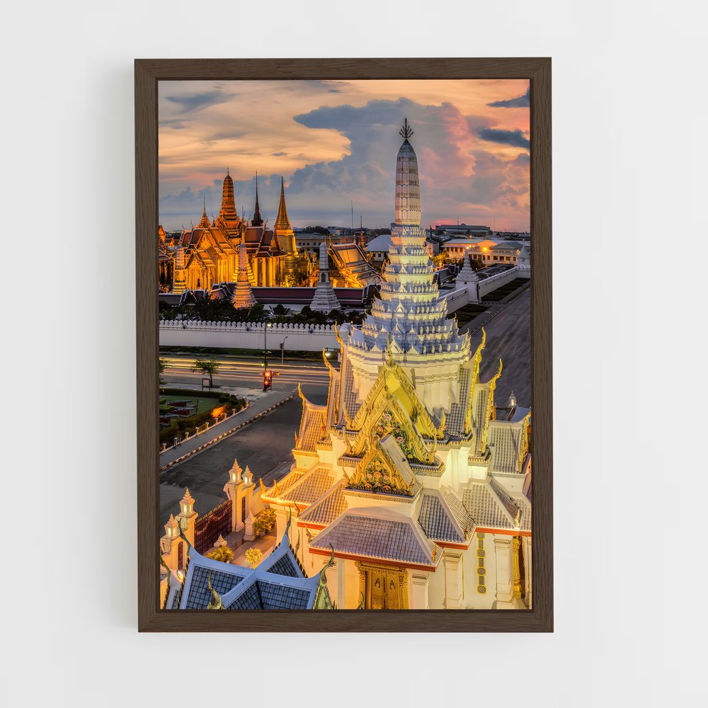 ap-wat phra kaew-2 cadre Bois foncé