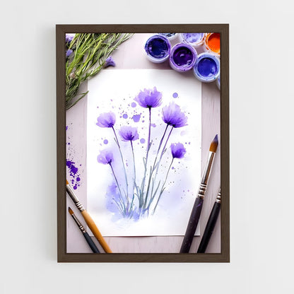 ap-watercolor-11 cadre Bois foncé