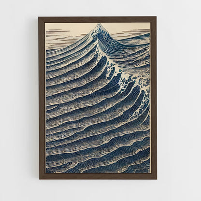 ap-wave patterns-5 cadre Bois foncé