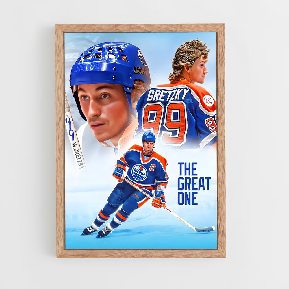ap-wayne gretzky-5 cadre Bois clair