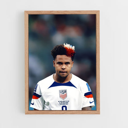ap-weston mckennie-6 cadre Bois clair