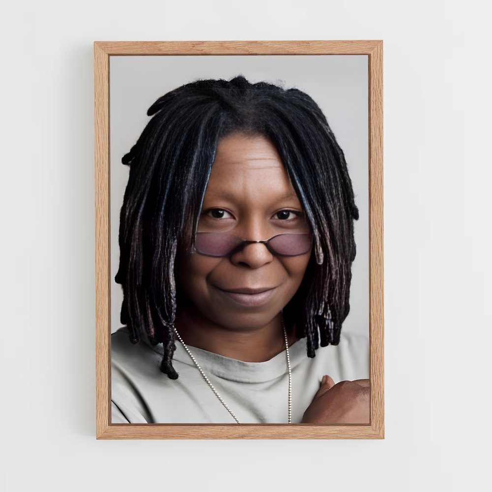 ap-whoopi goldberg-3 cadre Bois clair