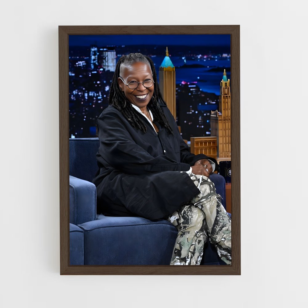 ap-whoopi goldberg-7 cadre Bois foncé