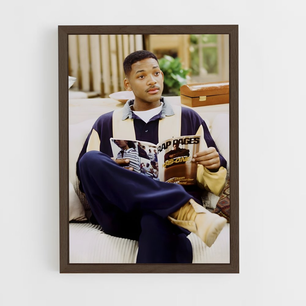 ap-will smith fresh prince-6 cadre Bois foncé