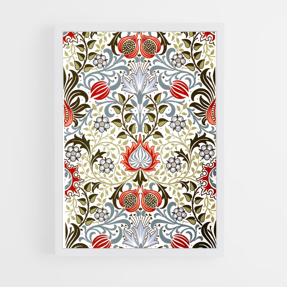 ap-william morris patterns-8 cadre Blanc