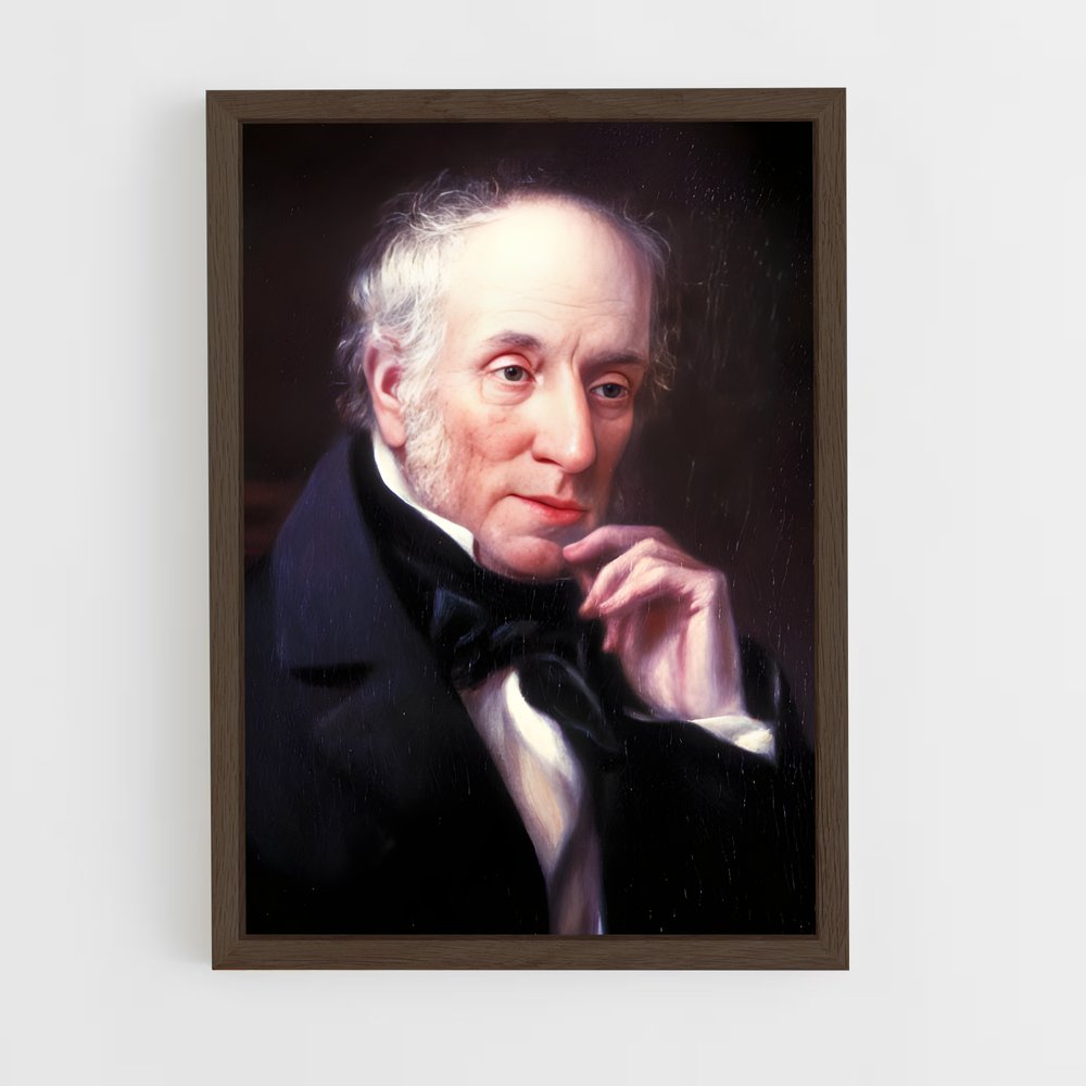 ap-william wordsworth-3 cadre Bois foncé
