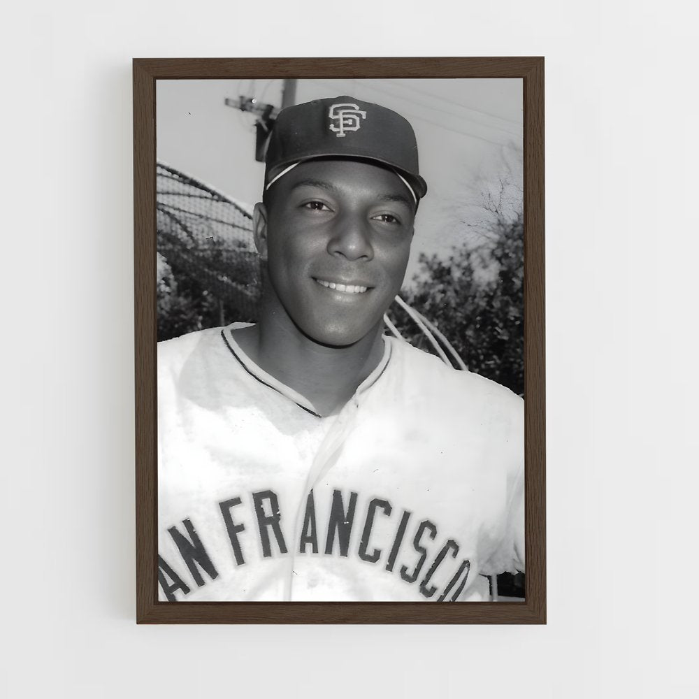 ap-willie mccovey-5 cadre Bois foncé