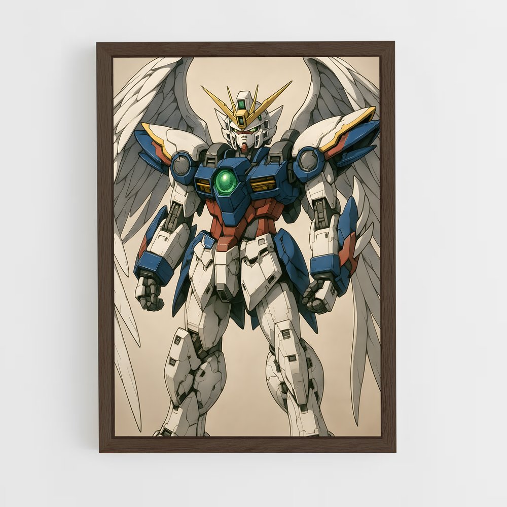 ap-wing gundam zero-2 cadre Bois foncé