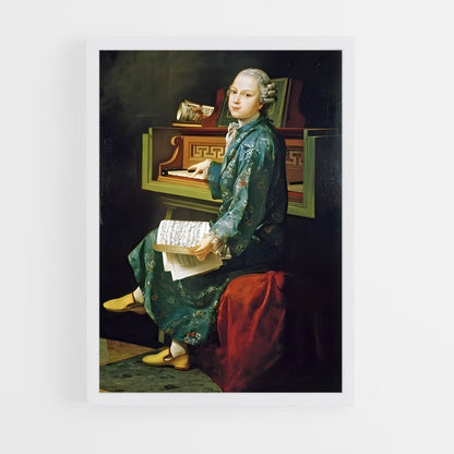 ap-wolfgang amadeus mozart-3 cadre Blanc
