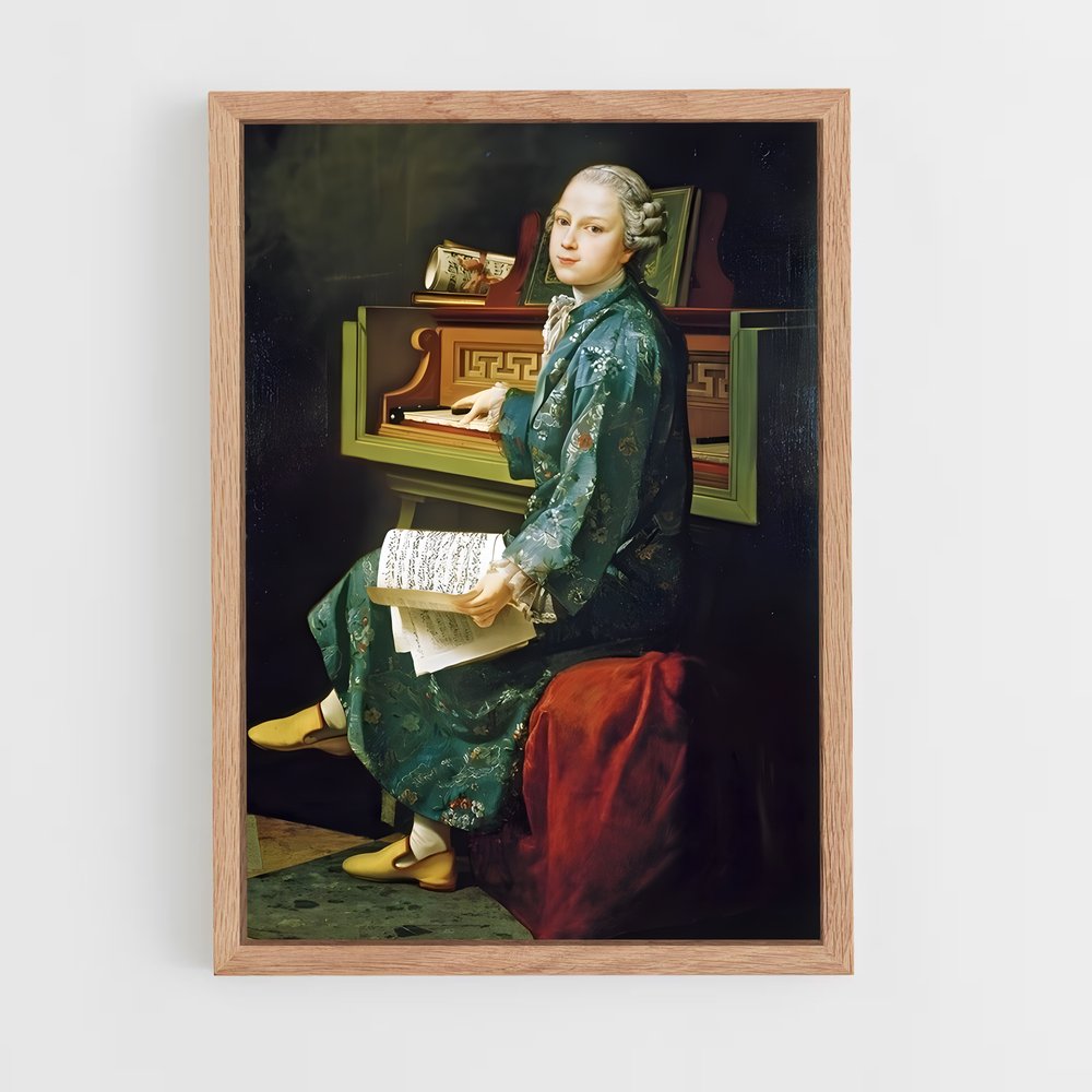 ap-wolfgang amadeus mozart-3 cadre Bois clair