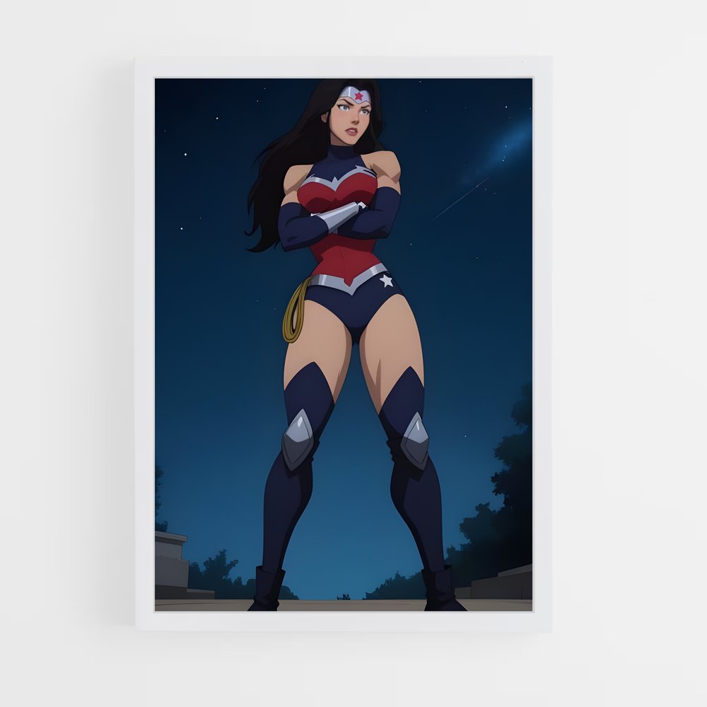 ap-wonder woman-3 cadre Blanc