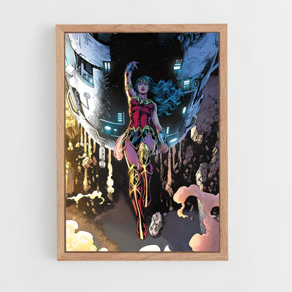 ap-wonder woman-4 cadre Bois clair