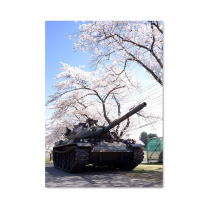 Poster Tank et Cerisier