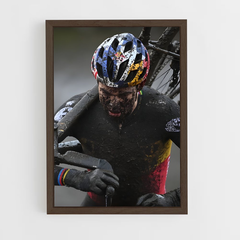 ap-wout van aert-1 cadre Bois foncé