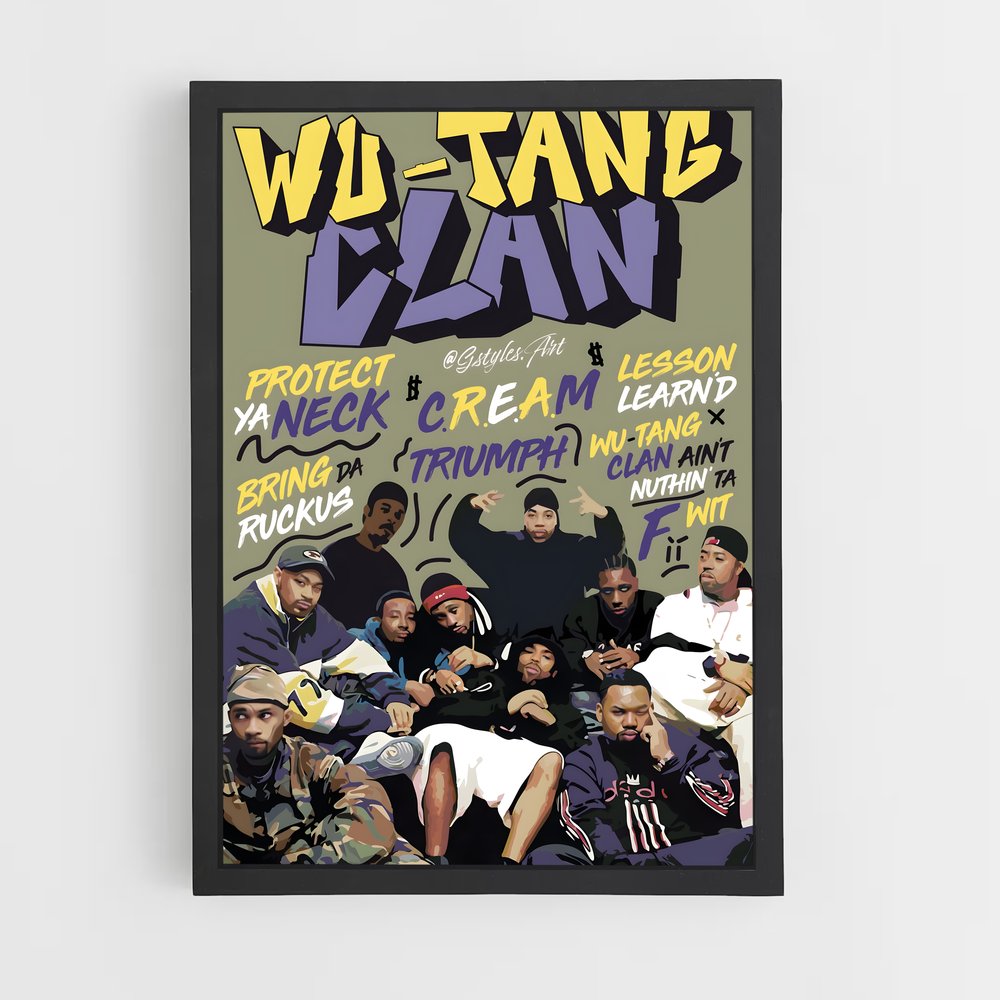 ap-wu-tang clan-2 cadre Noir