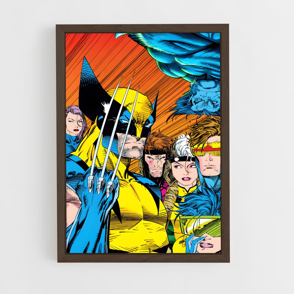 ap-x-men-1 cadre Bois foncé