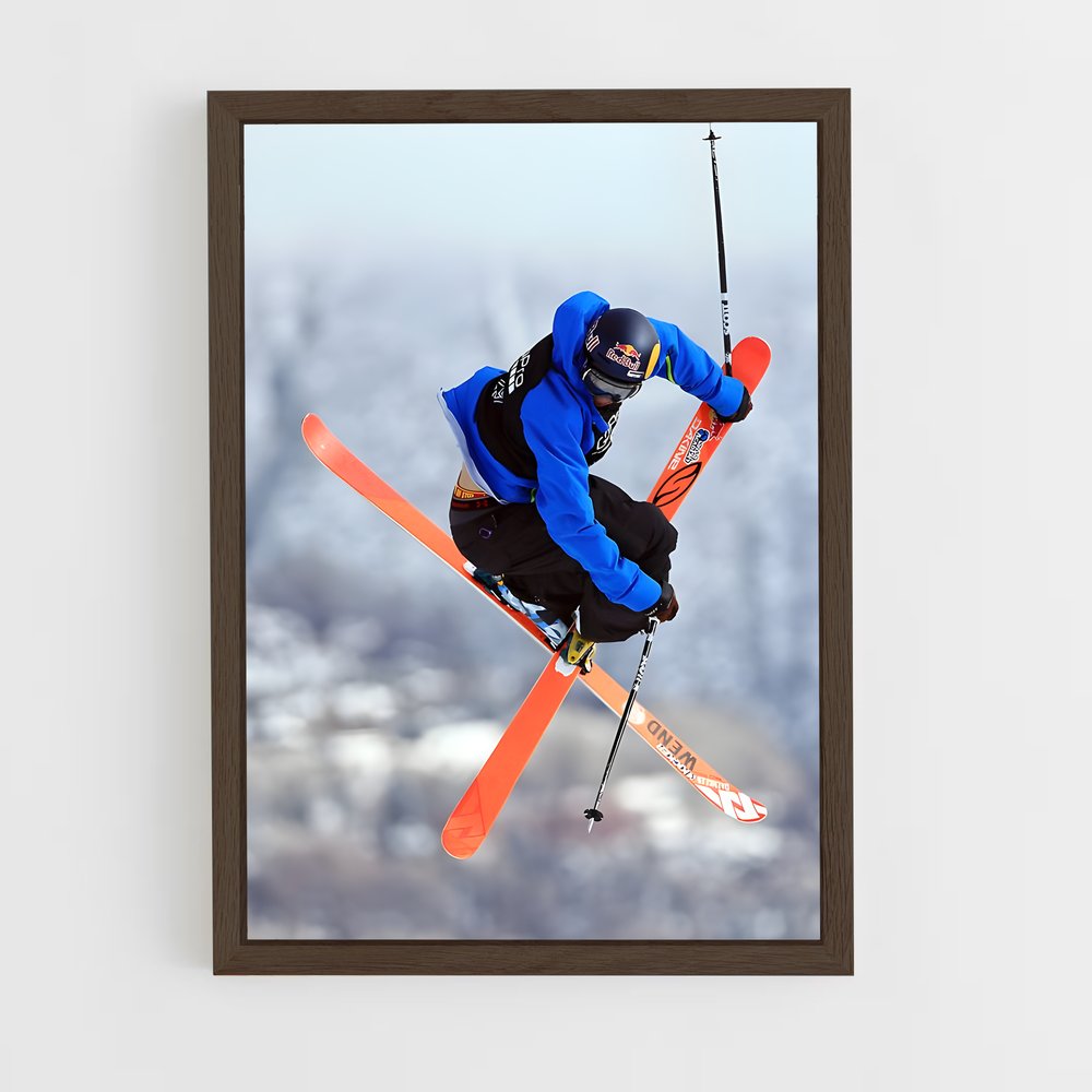 ap-x games skiing-1 cadre Bois foncé