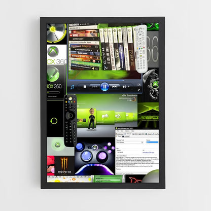 ap-xbox 360-1 cadre Noir