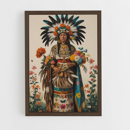 ap-xochiquetzal-8 cadre Bois foncé