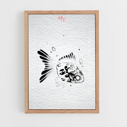 ap-yakuza symbols-4 cadre Bois clair