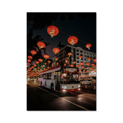 Poster Lanternes de Yangon