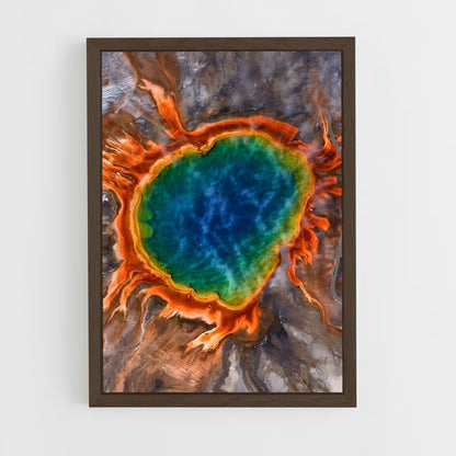 ap-yellowstone volcano-6 cadre Bois foncé