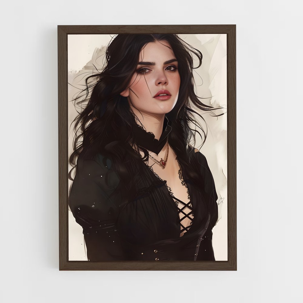 ap-yennefer-5 cadre Bois foncé