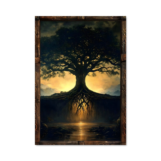 Poster Racines Lumineuses