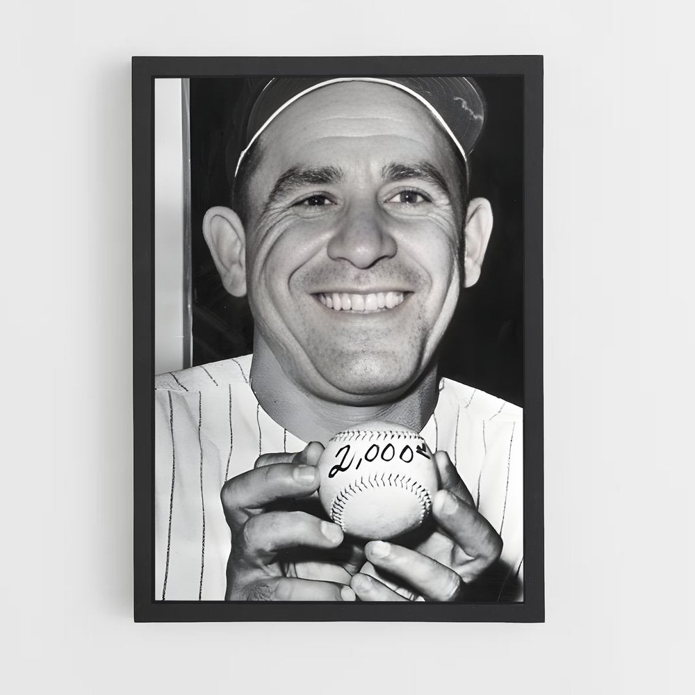 ap-yogi berra-3 cadre Noir