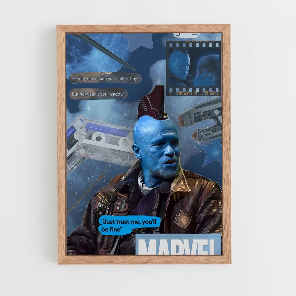 ap-yondu guardians-7 cadre Bois clair
