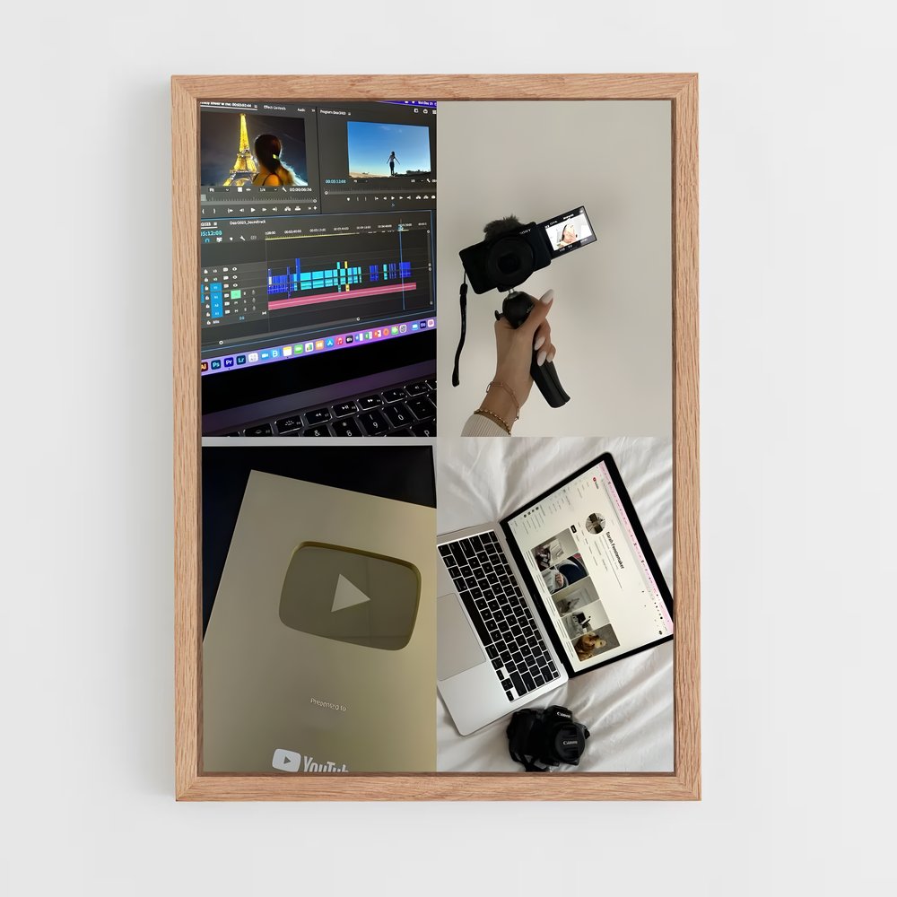 ap-youtuber-1 cadre Bois clair