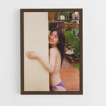 ap-yuko oshima-6 cadre Bois foncé
