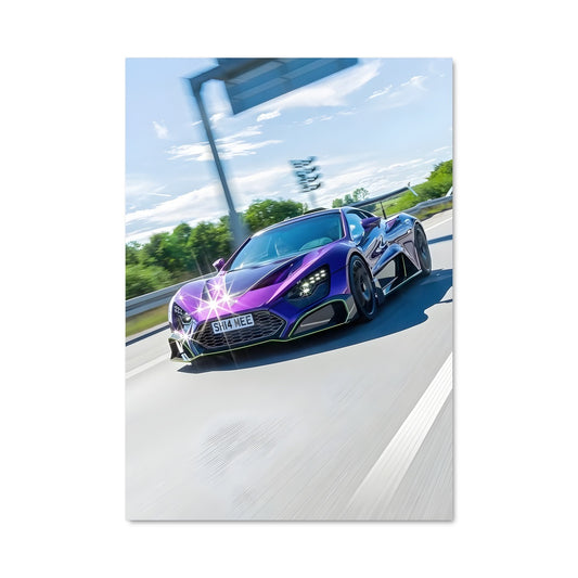 Poster Vitesse Violet