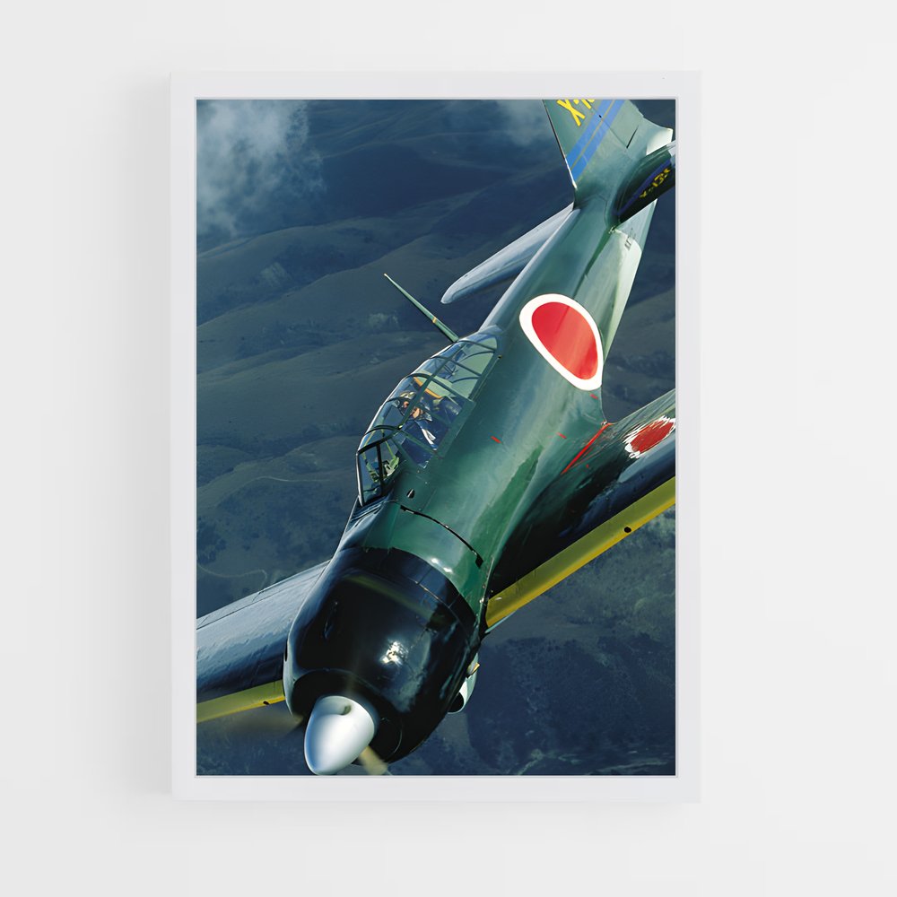 ap-zero fighter mitsubishi-2 cadre Blanc
