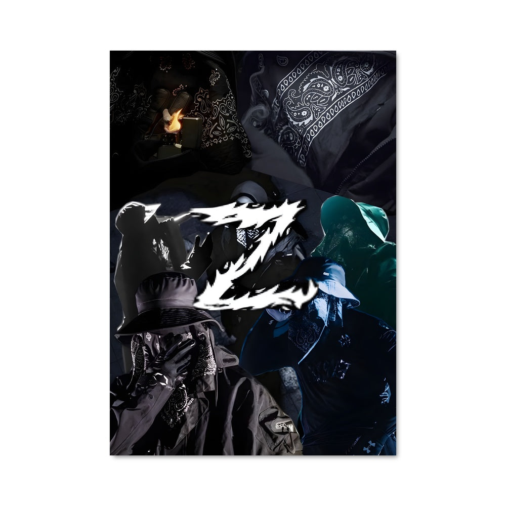 Poster Noir Éloquent