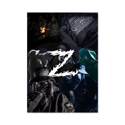 Poster Noir Éloquent