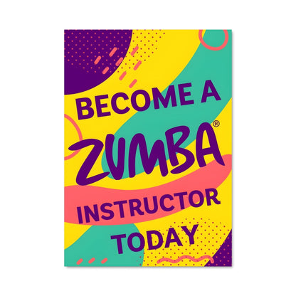 Poster Devenez Instructeur Zumba