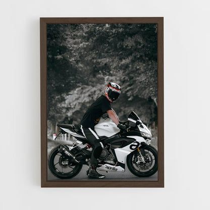 aprilia-9 cadre Bois foncé