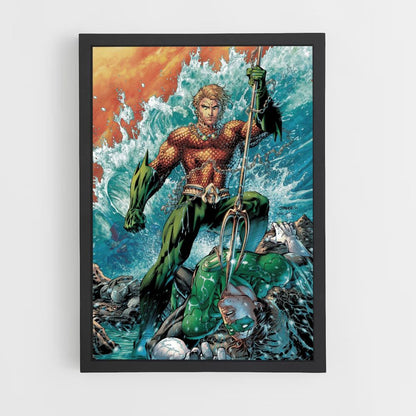 Pôster Aquaman vs Lanterna Verde