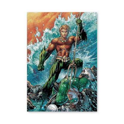 Pôster Aquaman vs Lanterna Verde