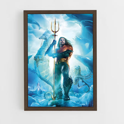aquaman-7 cadre Bois foncé