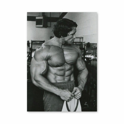 Pôster Arnold Schwarzenegger Musculação