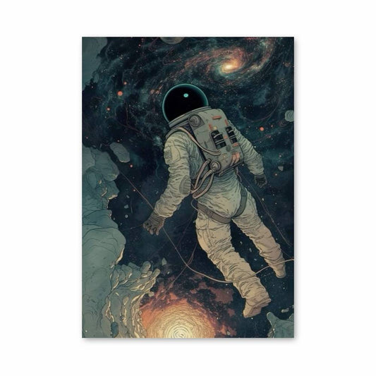 Poster Astronaute Dessin