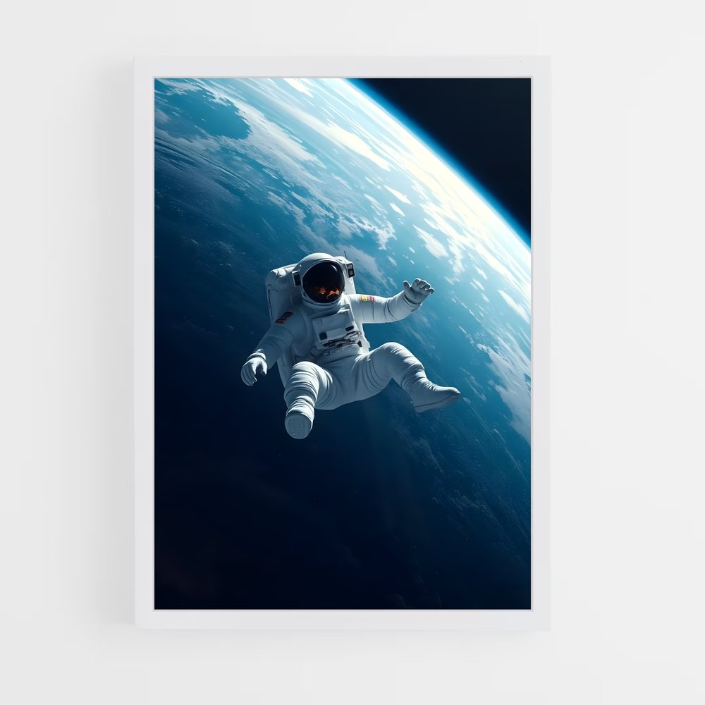 astronaut-8 cadre Blanc