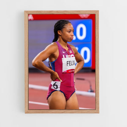 athletism-12 cadre Bois clair