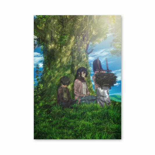 Poster Eren et Mikasa Arbre