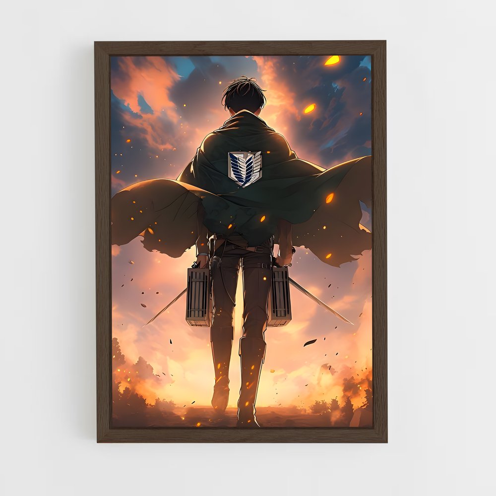 attack-on-titans-17 cadre Bois foncé