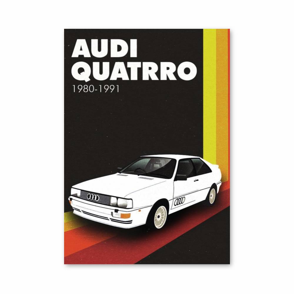 Poster Audi 1980 1991